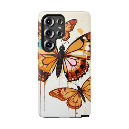 Samsung Galaxy S25 Ultra / Glossy Phone Case - Abstract Butterflies Design Phone Case