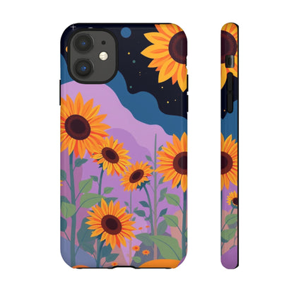iPhone 11 / Glossy Phone Case - Surreal Sunflower Design Phone Case