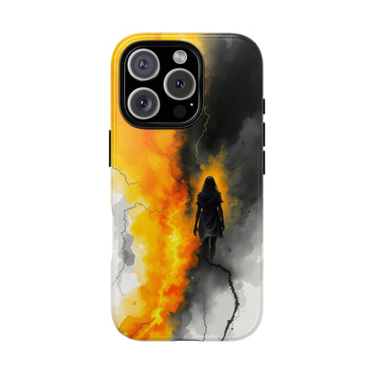 iPhone 16 Pro / Glossy Phone Case - Watercolour Gothic Silhouette of a Woman Phone Case