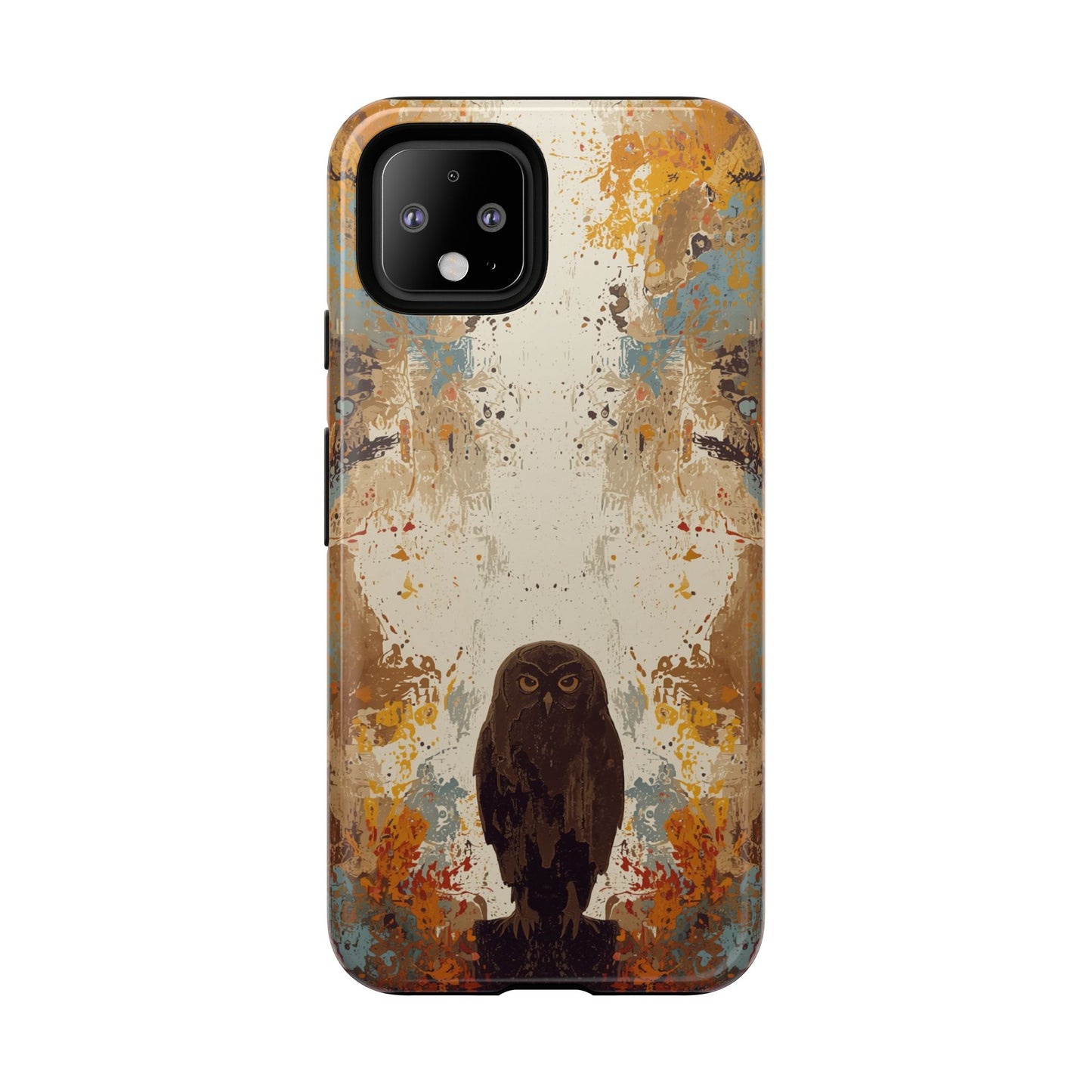 Abstract Owl Design Phone Case