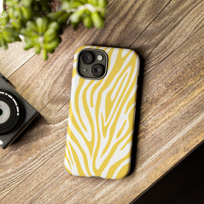 Graphic Yellow Tiger Print Phone Case