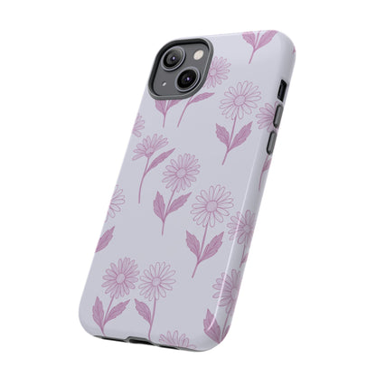 Pretty Lilac Daisy Pattern Phone Case