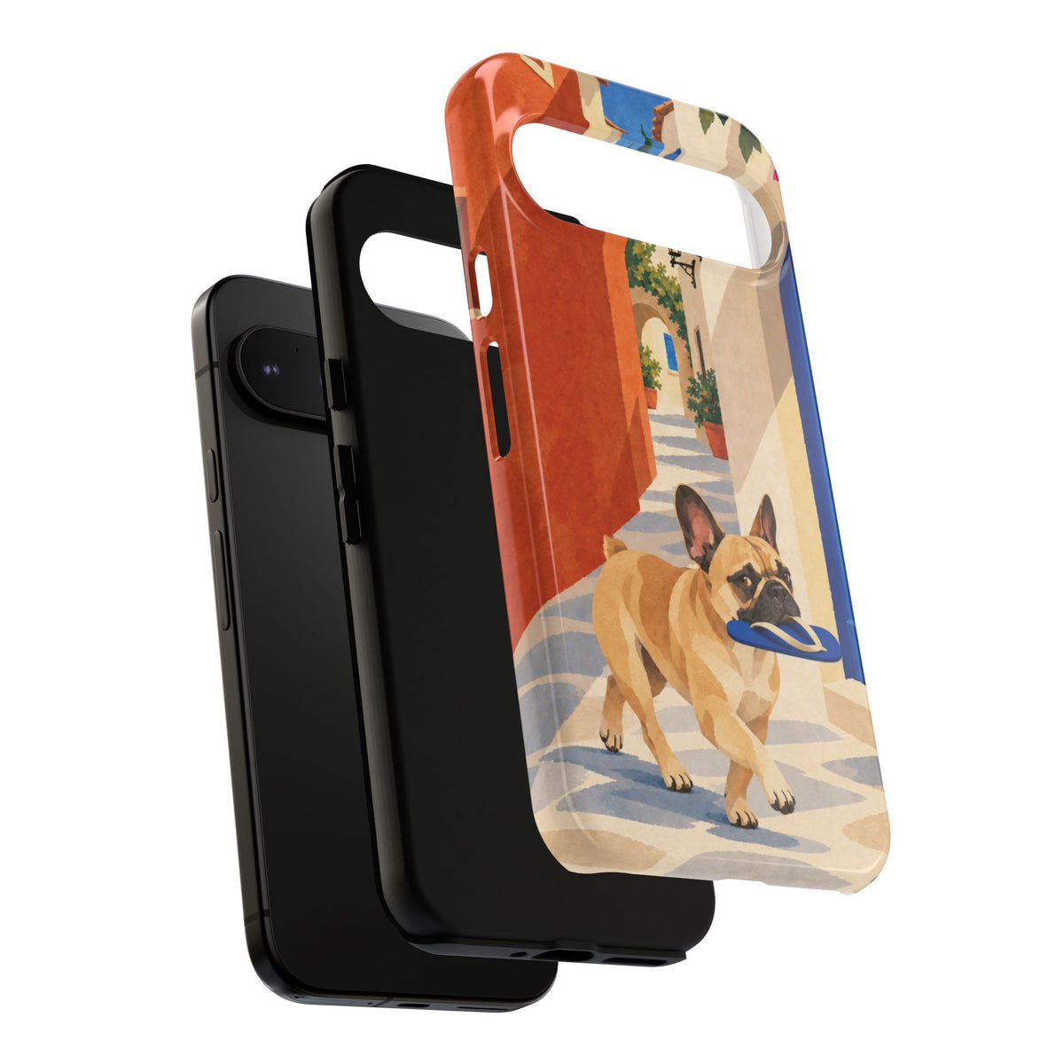 French Bulldog Quiet Lane Phone Case - Multicolor Phone Case