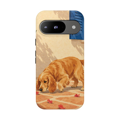 Cocker Spaniel Scent Trail Phone Case - Multicolor Phone Case - Google Pixel 9 / Glossy
