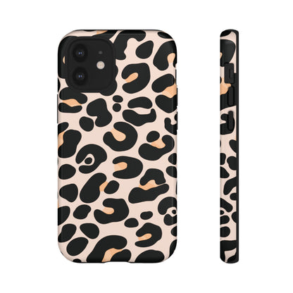Elegant Peach Leopard Print Phone Case