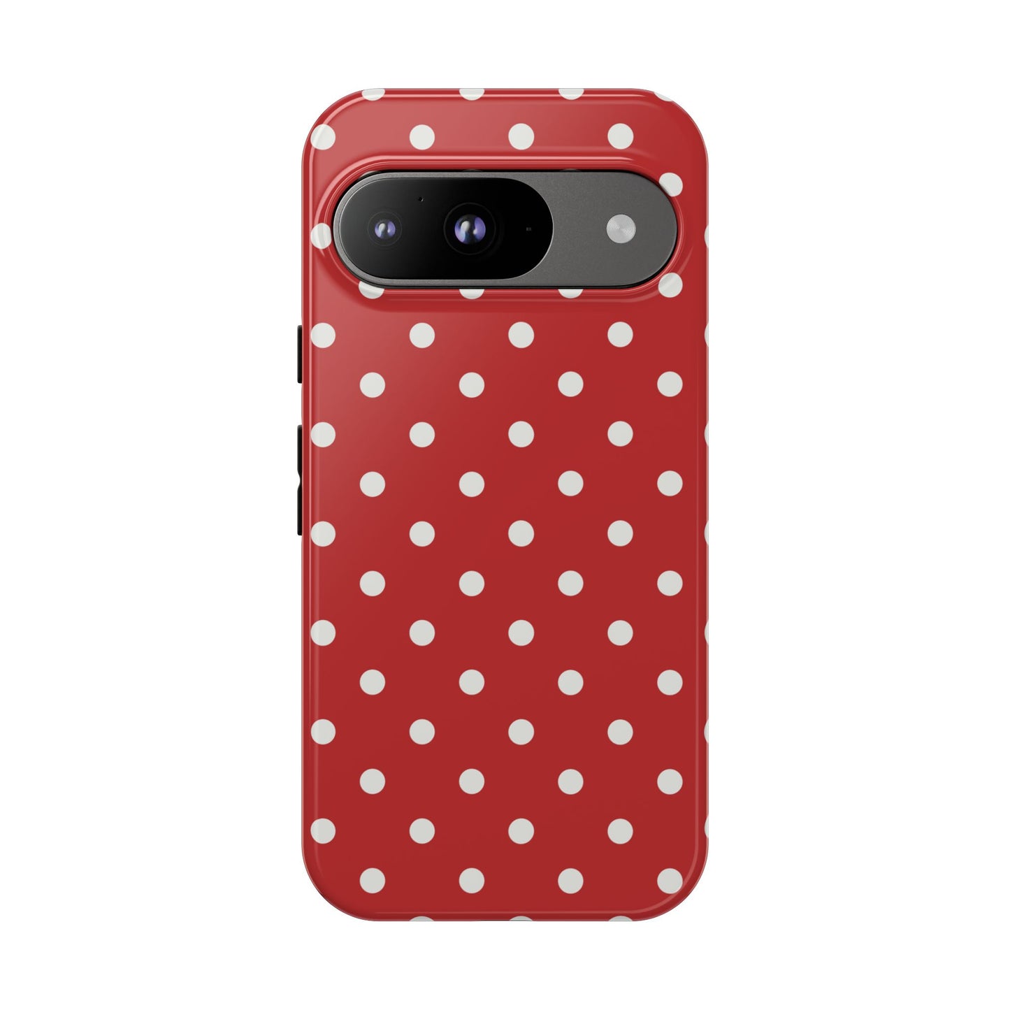 Red with White Dot Pattern Phone Case