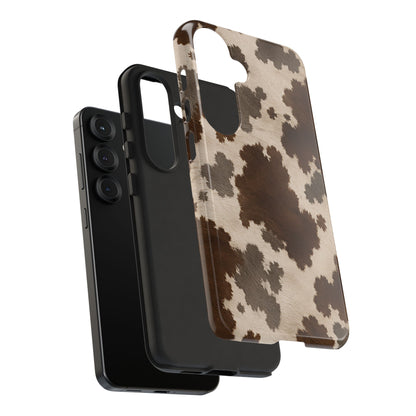 Stylish Mocha Cow Print Phone Case