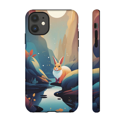 iPhone 11 / Glossy Phone Case - Stylised Rabbit Design Phone Case