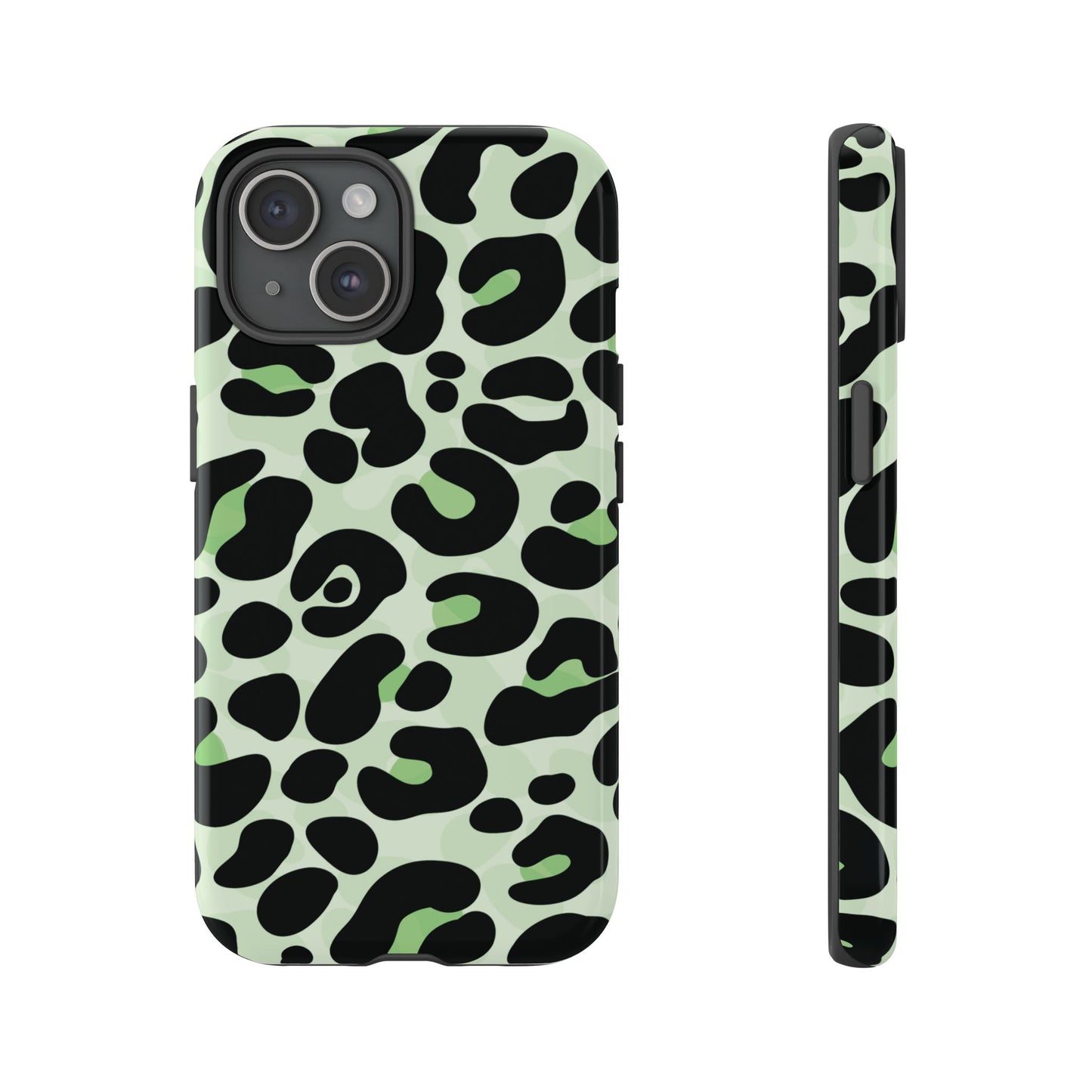 Chic Sage Leopard Print Phone Case