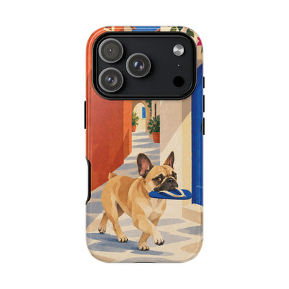 French Bulldog Quiet Lane Phone Case - Multicolor Phone Case - iPhone 17 Pro / Glossy