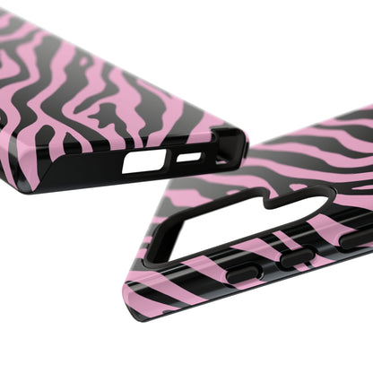 Stylish Blush Zebra Print Phone Case
