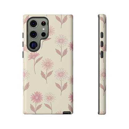 Pretty Blush Daisy Pattern Phone Case