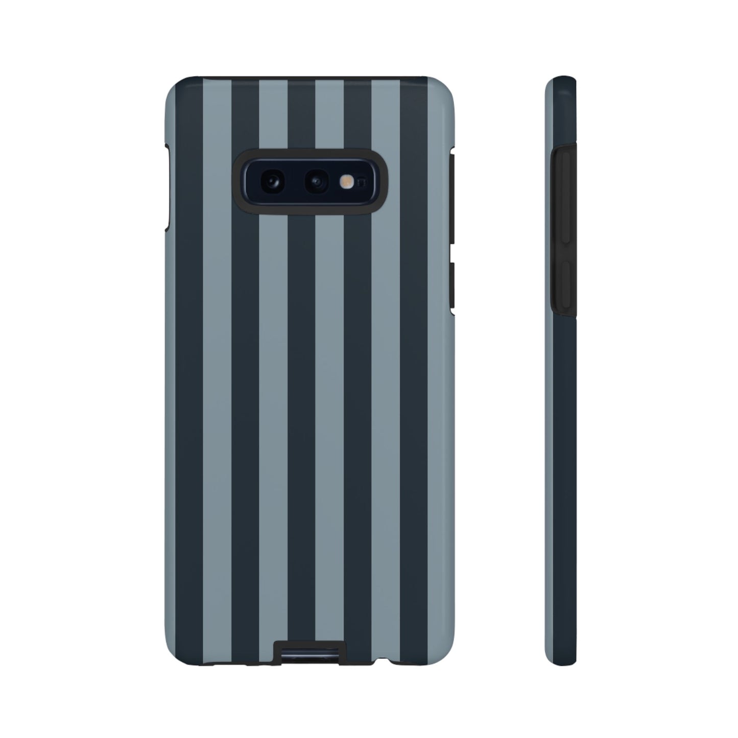 Samsung Galaxy S10E / Glossy Phone Case - ’Dark Blue Stripe Pattern’ Phone Case