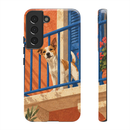 Jack Russell Terrier Balcony Busybody Phone Case - Multicolor Phone Case - Samsung Galaxy S22 / Glossy