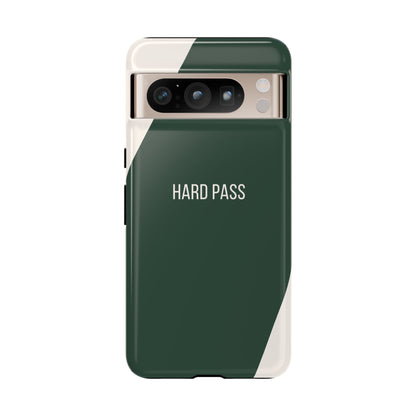 Google Pixel 8 Pro / Glossy Phone Case - Sassy Statement Case ’Hard Pass’ in Green & White