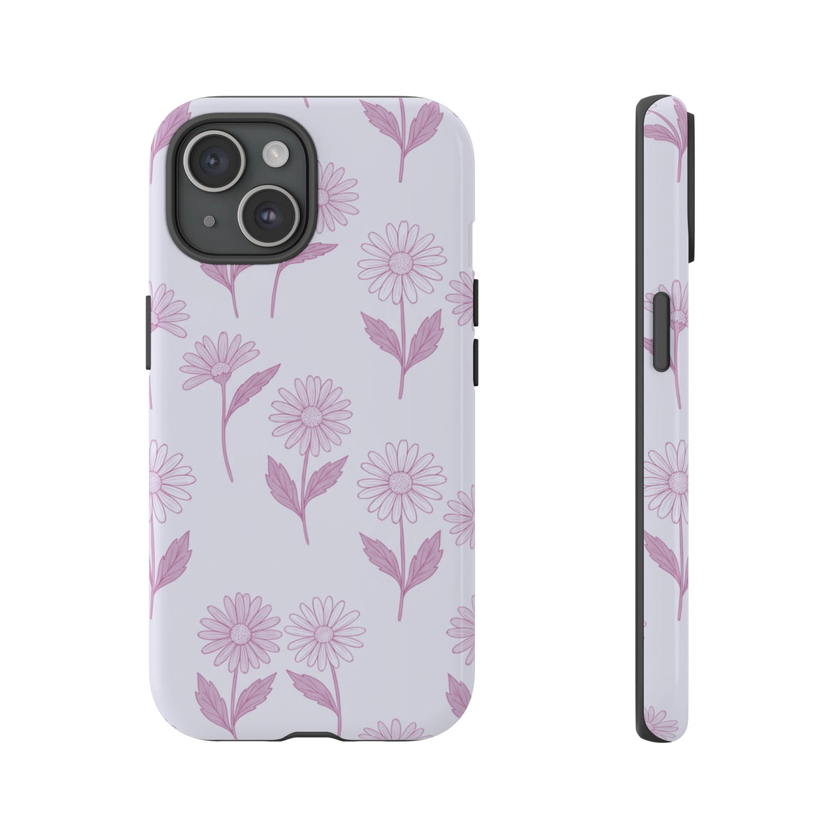 Pretty Lilac Daisy Pattern Phone Case