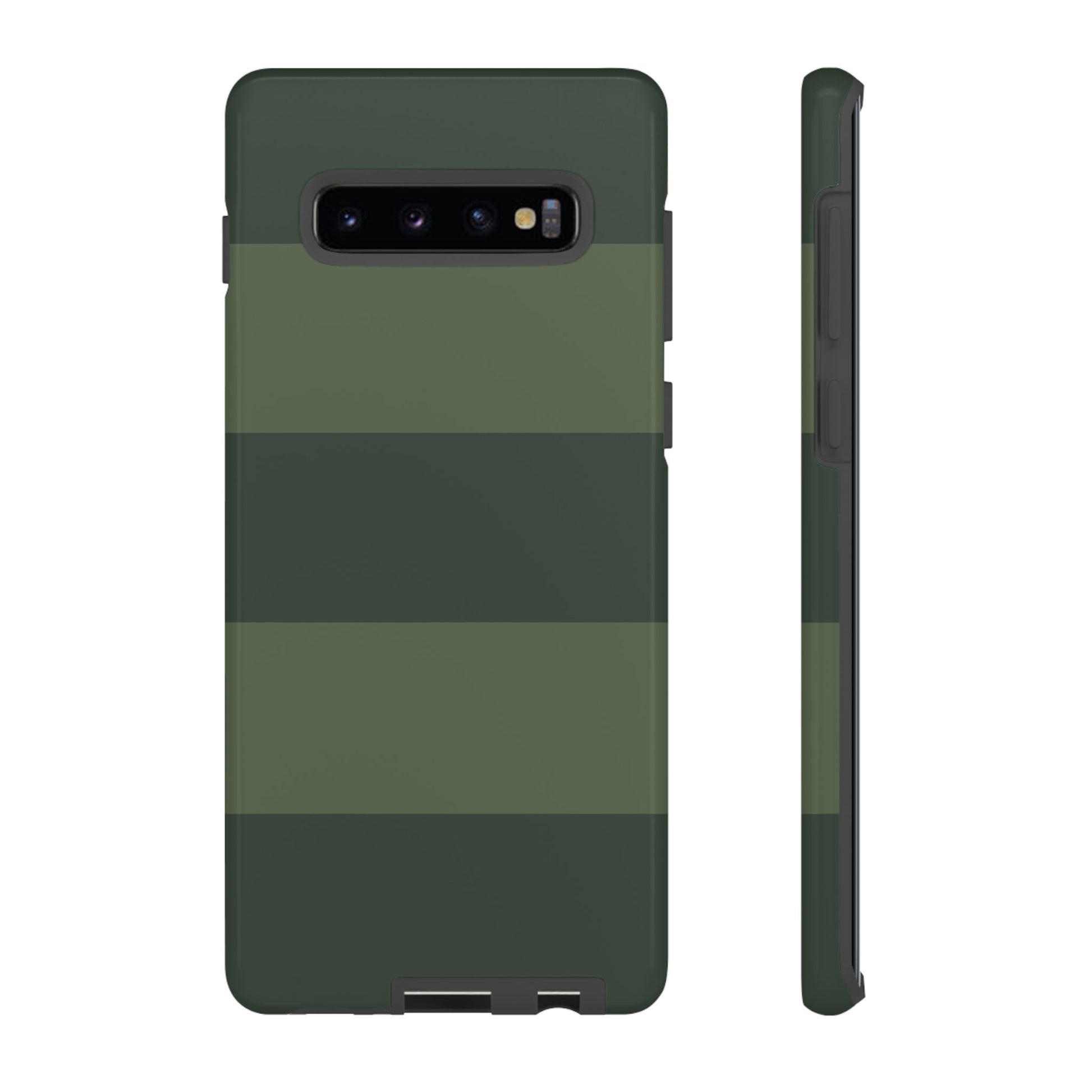 Phone Case - Green Horizontal Stripe Pattern Phone Case