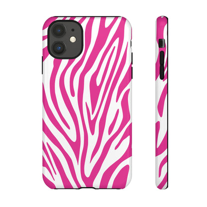 Graphic Hot Pink Tiger Print Phone Case