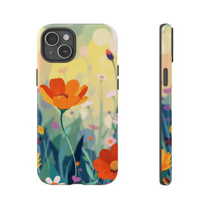 Pop Art Style Wildflower Design Phone Case - Multicolor Phone Case - iPhone 15 Plus / Glossy