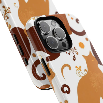 Abstract Cat Pattern Phone Case - Multicolor Phone Case