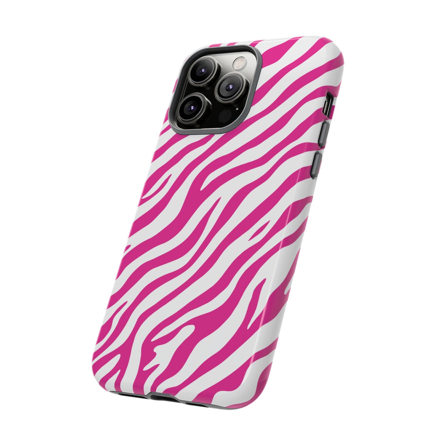 Stylish Hot Pink Zebra Print Phone Case