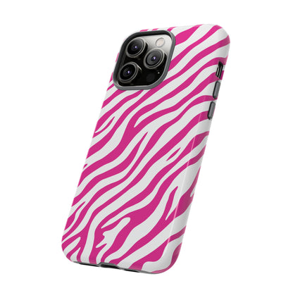 Stylish Hot Pink Zebra Print Phone Case