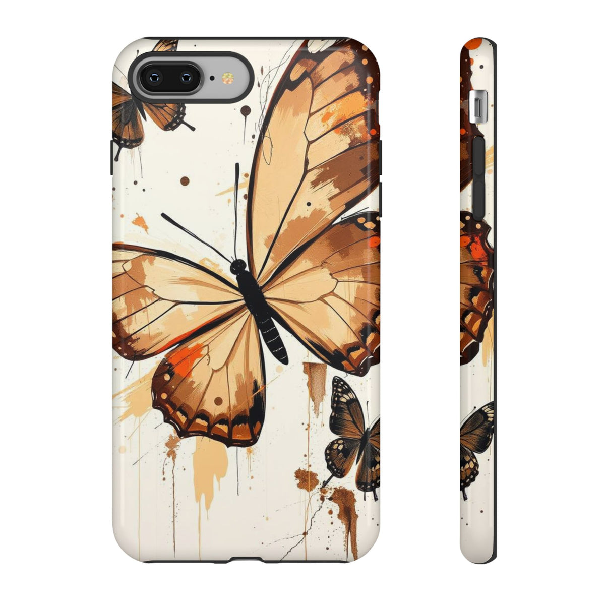 Acrylic Style Butterflies Design Phone Case - Multicolor Phone Case - iPhone 8 Plus / Glossy