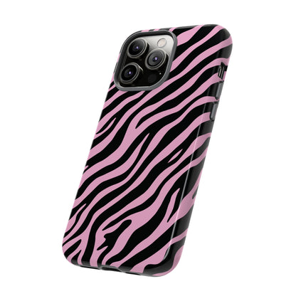 Stylish Blush Zebra Print Phone Case