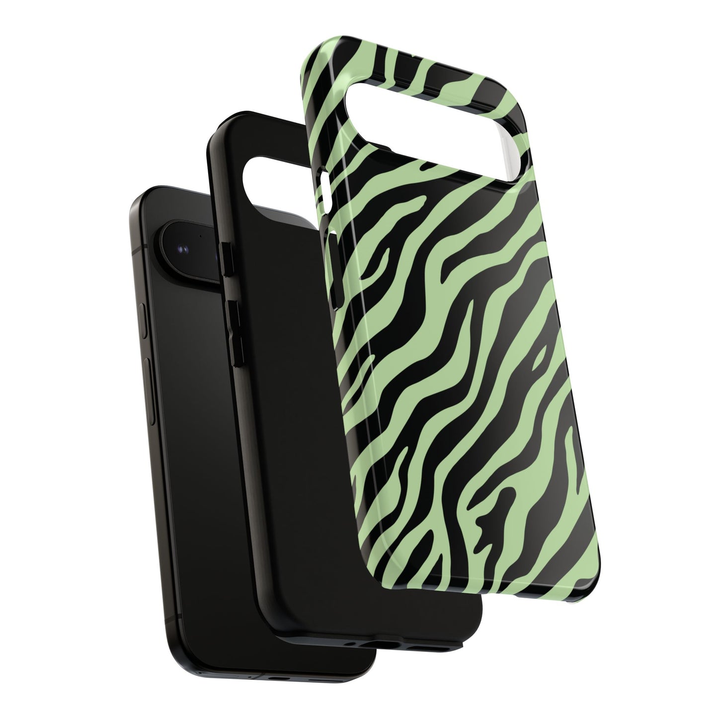 Stylish Mint Zebra Print Phone Case