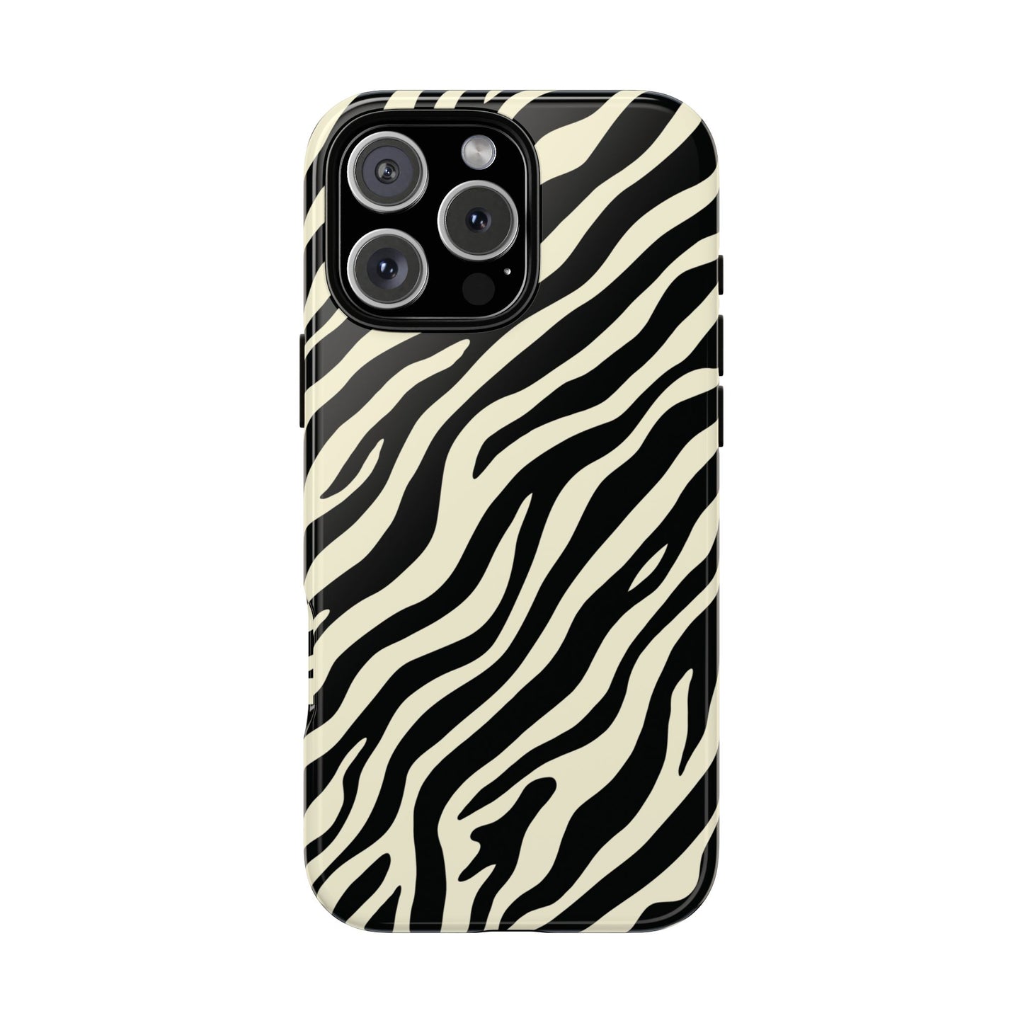 Chic Ivory Zebra Print Phone Case