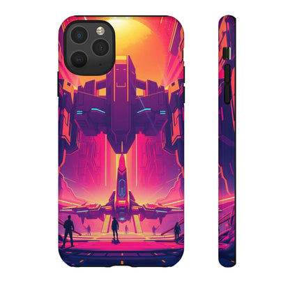 iPhone 11 Pro Max / Glossy Phone Case - Alien Landing Pad Design Phone Case