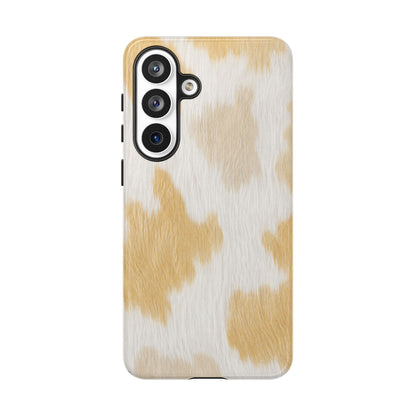 Golden Honey Cow Print Phone Case