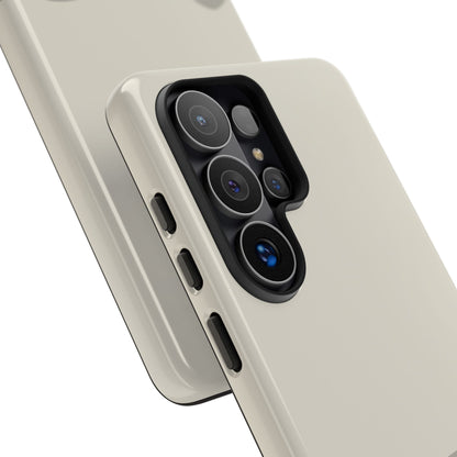 Ivory Abstract Waves Protective Phone Case - White Phone Case