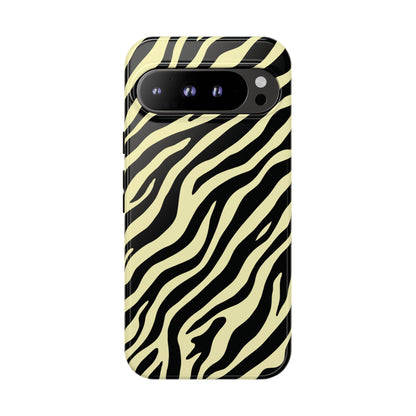 Stylish Neutral Zebra Print Phone Case