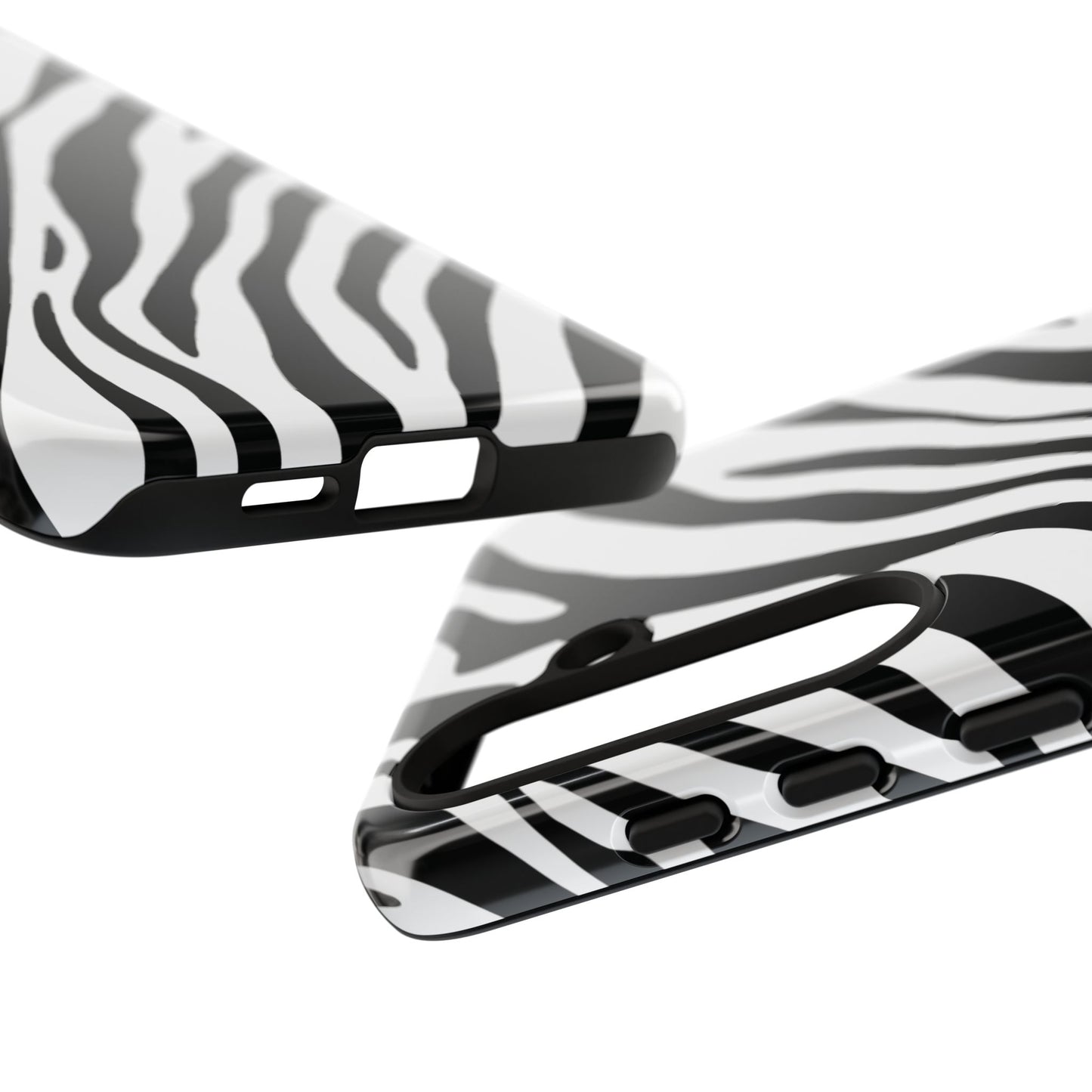 Modern Monochrome Zebra Print Phone Case