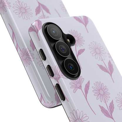 Pretty Lilac Daisy Pattern Phone Case