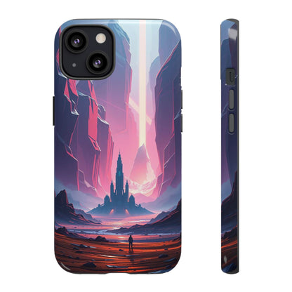 iPhone 13 / Glossy Phone Case - Alien Fortress Design Phone Case