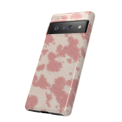 Pretty Blush Cow Print Phone Case
