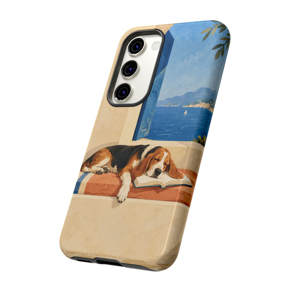 Basset Hound Unfinished Chapter Phone Case - Multicolor Phone Case