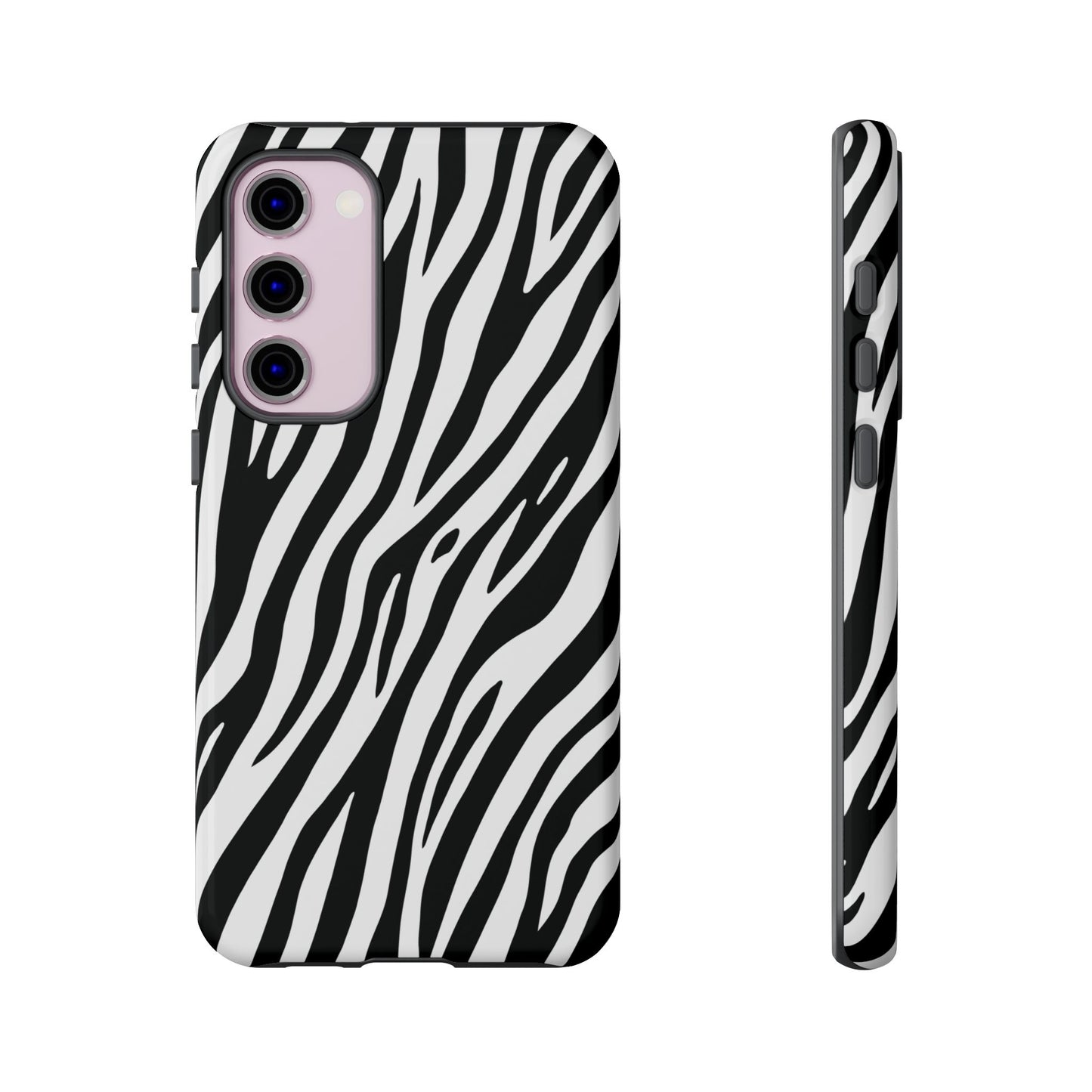 Monochrome Tiger Print Phone Case