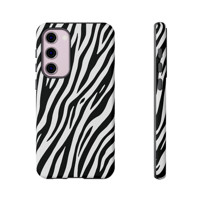Monochrome Tiger Print Phone Case