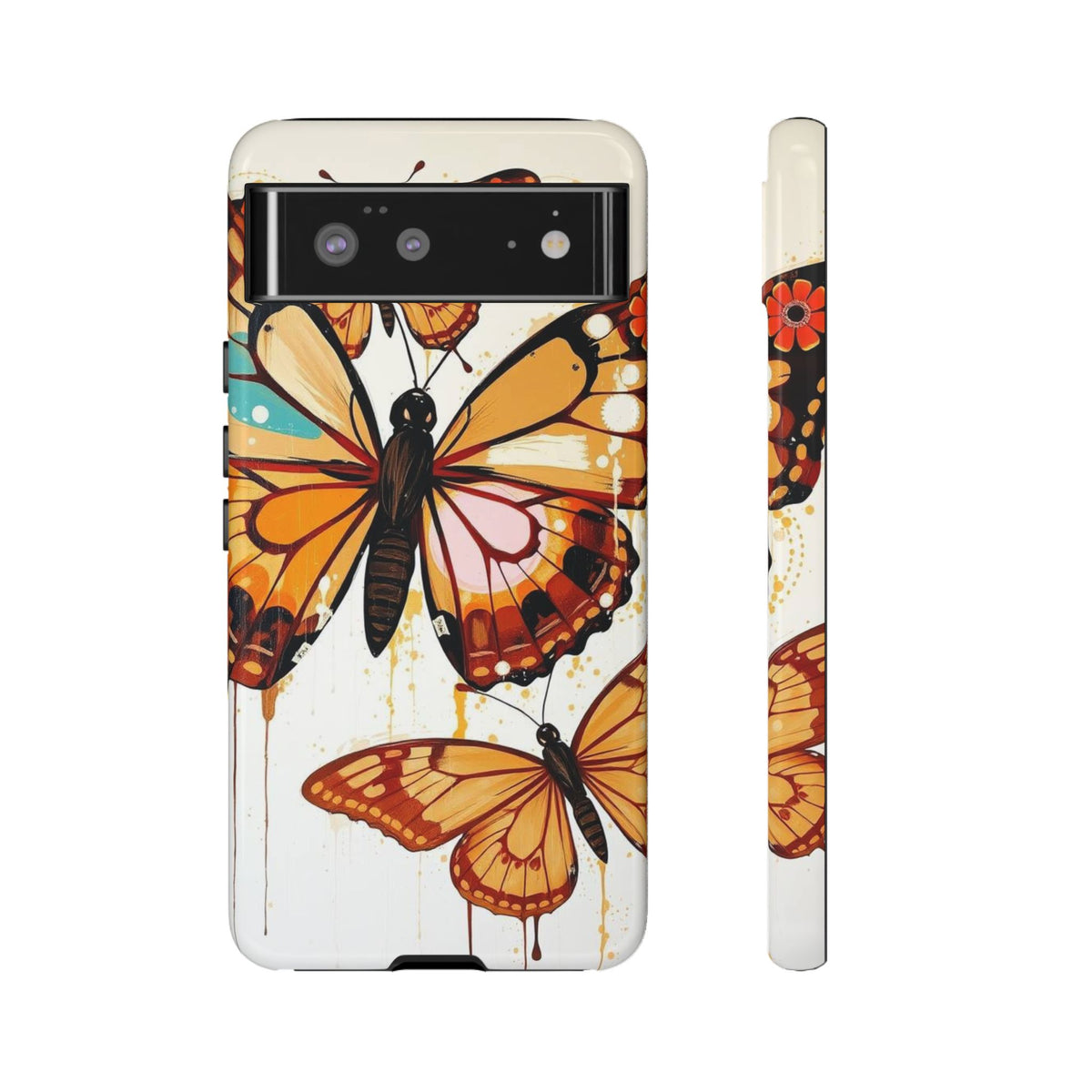 Abstract Butterflies Design Phone Case - Multicolor Phone Case - Google Pixel 6 / Glossy