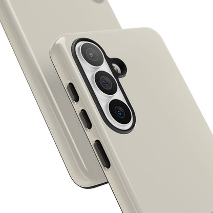 Ivory Abstract Waves Protective Phone Case - White Phone Case