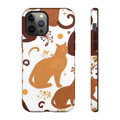 Abstract Cat Pattern Phone Case - Multicolor Phone Case - iPhone 12 Pro / Glossy
