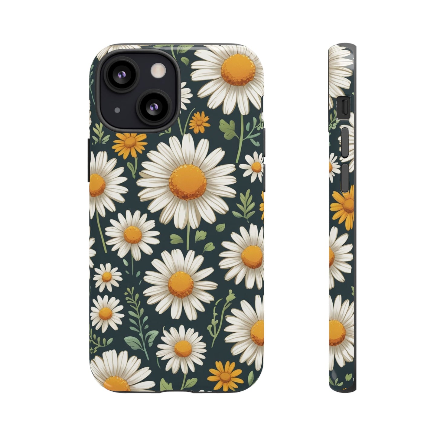 iPhone 13 Mini / Glossy Phone Case - Daisies Floral Pattern 3 Phone Case