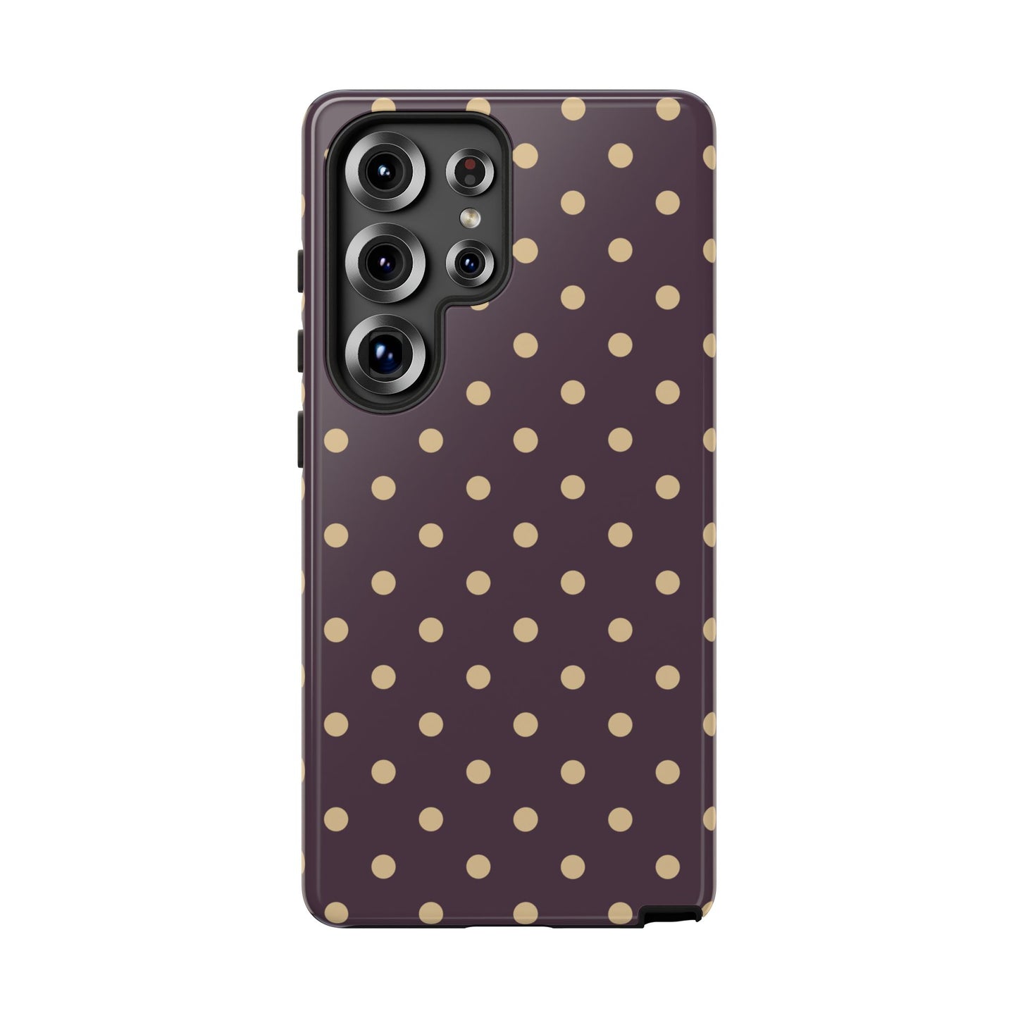 Purple with Yellow Dot Pattern Phone Case