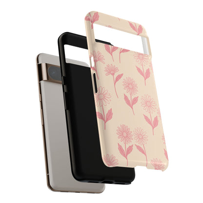 Pretty Pink Daisy Pattern Phone Case