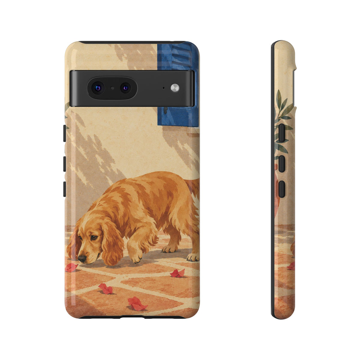 Cocker Spaniel Scent Trail Phone Case - Multicolor Phone Case - Google Pixel 7 / Glossy