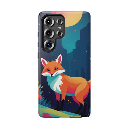 Samsung Galaxy S25 Ultra / Glossy Phone Case - Stylised Fox Design Phone Case