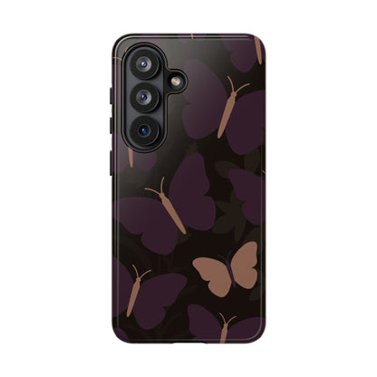 Minimalist Purple Butterfly Pattern Phone Case - Purple Phone Case - Samsung Galaxy S26 / Glossy